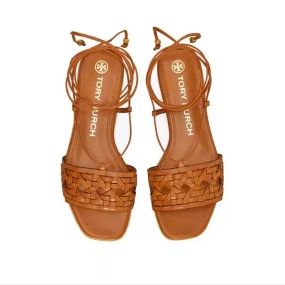 Tory Burch Basketweave Espadrille sandals, 6.5